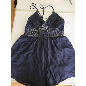 Royal blue romper